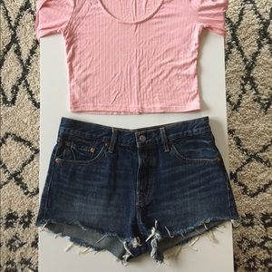 Levi's High Waisted Shorts